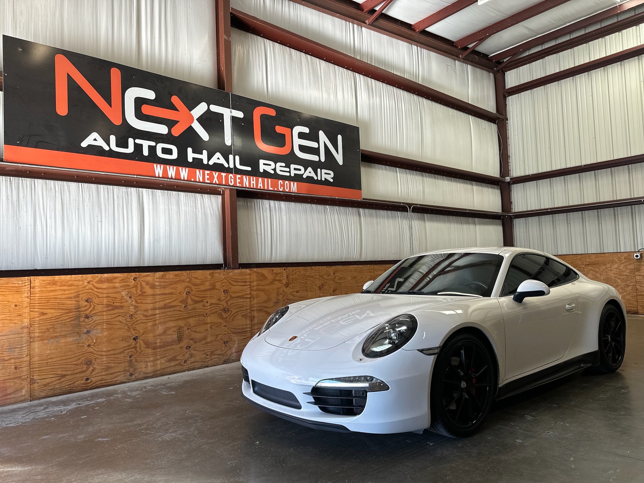 When it comes to sports cars, the Porsche 911 Carrera S is one of the top vehicles on the market. Before it came into the shop, it had hail damage. Now, it is dent free and looking sleek as ever!